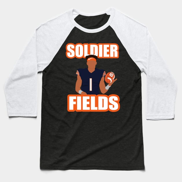 Justin Fields Baseball T-Shirt by TheAwesome